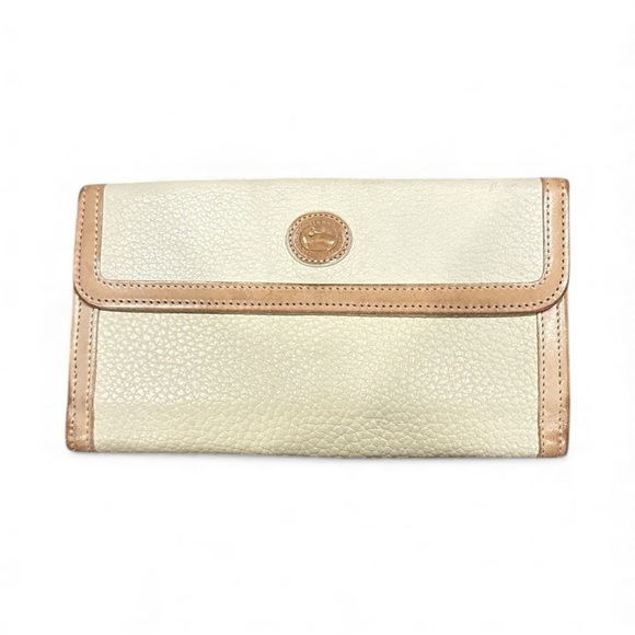 DOONEY and BOURKE Elegant Cream and Tan Women's Wallet - Picture 2 of 5